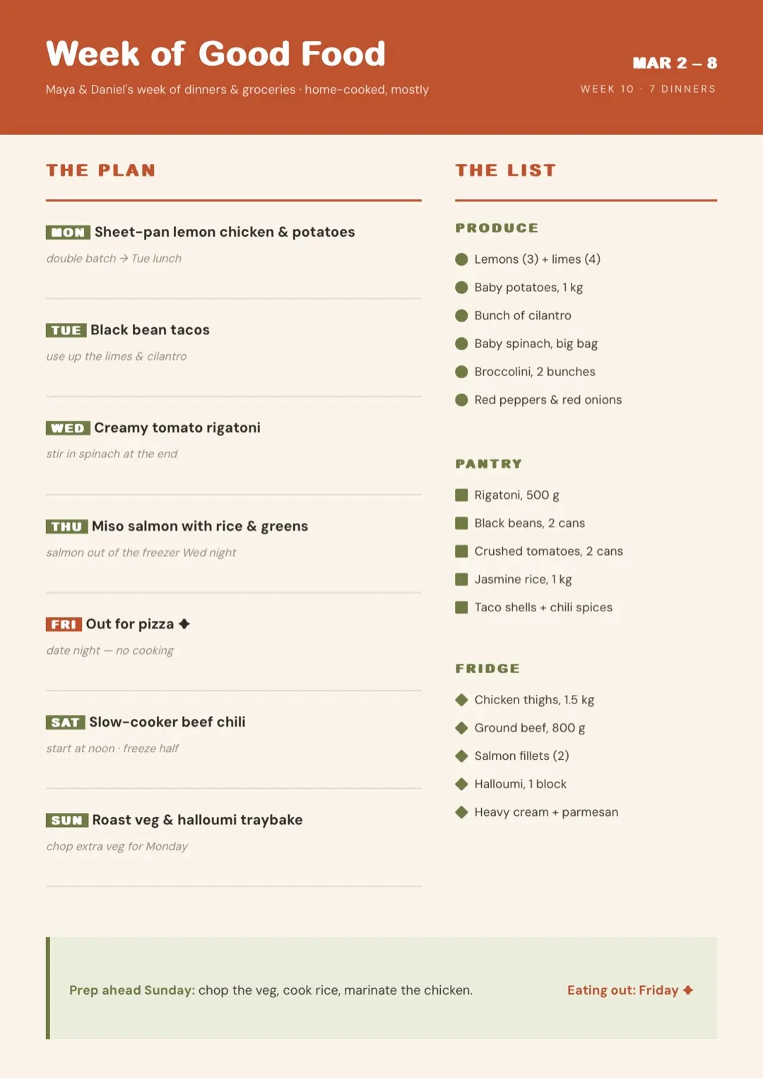 Orange Professional Planner Template