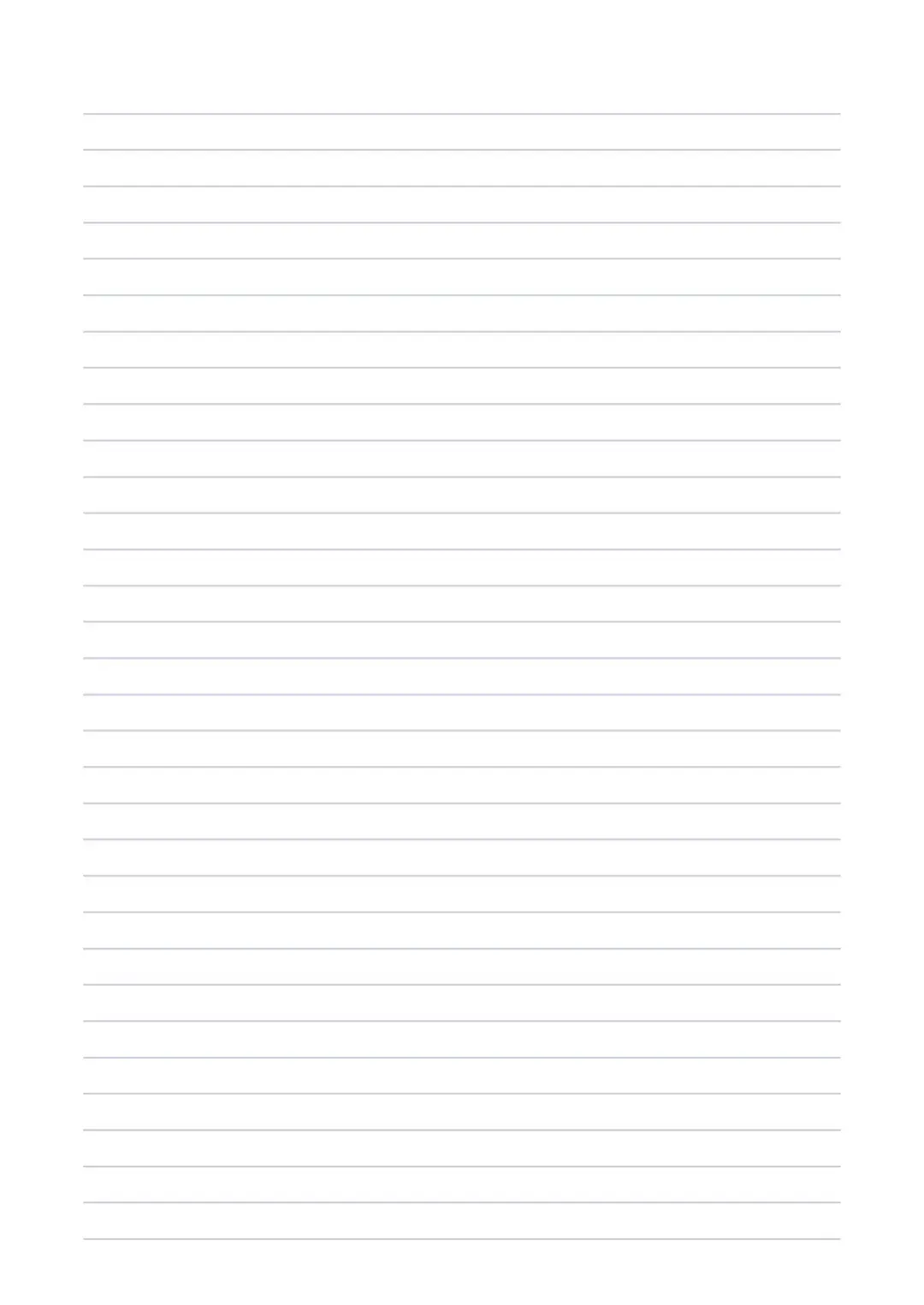Ruled Notebook Page